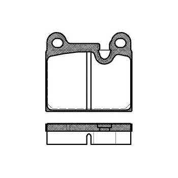 Sada brzdových platničiek kotúčovej brzdy REMSA 0006.80