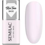 Semilac UV Gel Base Skin Tone Base основен лак за нокти с гел цвят Milky Pink 7ml