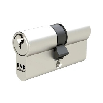 Assa Abloy FAB 4****, 45+50 mm Nikl, s gombíkom na dlhšej strane