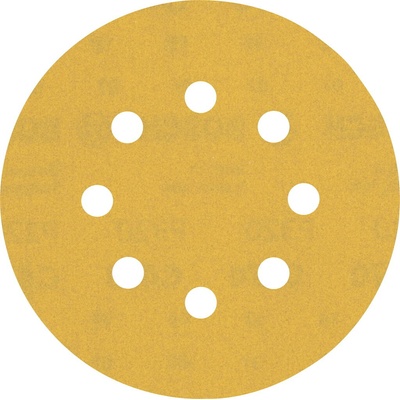 Bosch Brúsny papier EXPERT C470 s 8 otvormi pre excentrické brúsky, 125 mm, zrnitosť 320, 50 ks 2608900915