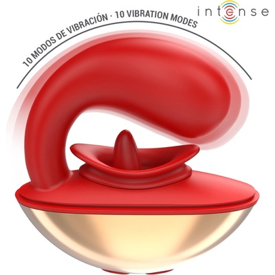 Intense Mariah U Shape Vibrator & Stimulator Red