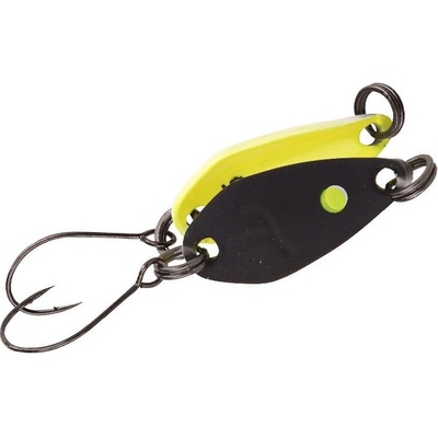 SPRO plandavá trblietka Trout Master Incy Spoon Black n Yellow 1,5g
