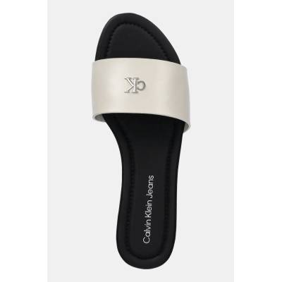 Calvin Klein Jeans Чехли Calvin Klein Jeans FLAT SANDAL SLIDE MG в сиво YW0YW01697 (YW0YW01697)