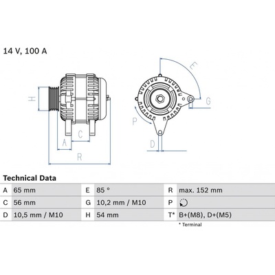 Alternátor BOSCH 0 986 047 270