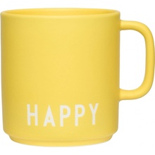 DESIGN LETTERS Porcelánový hrnček Yellow Happy 300 ml