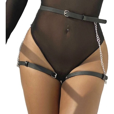 Subblime Leather Belt Harness Black