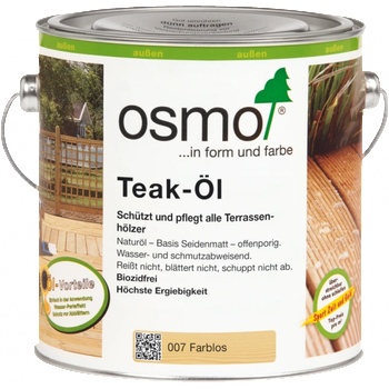Osmo Wood Oil 007 Teak Oil Clear - Декинг масла (1164)