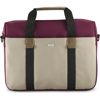 Hama Silvan, taška na notebook, pre 40-41 cm (15,6-16,2), recyklovaný polyester, béžová/bordová 222063