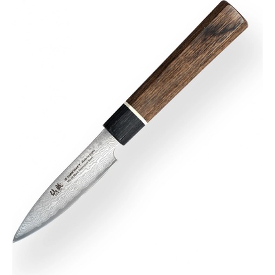 Suncraft Okrajovací nůž Paring VG-10 Black Damascus 80 mm