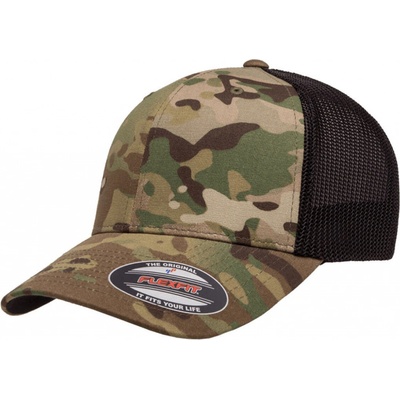 Flexfit Mesh Trucker Stretchable Cap Multicam camo