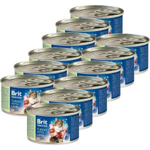 Brit Premium Котка Индийско с Агне 12 x 200 г