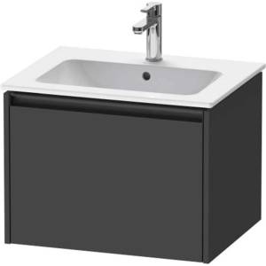 Duravit Ketho. 2 - Шкафче за умивалник 44x61x48 см, 1 чекмедже, графит матов K25062049490000 (K25062049490000)