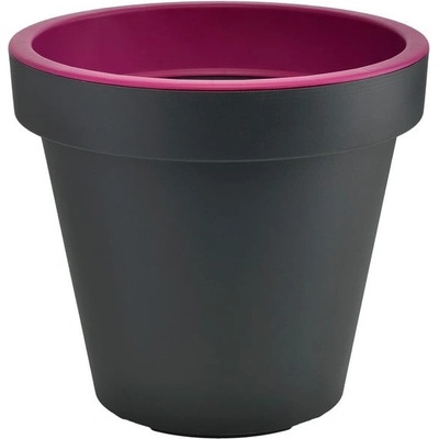 Gardenico Sivo-fialový kvetináč Metro Twist, 29,5 cm