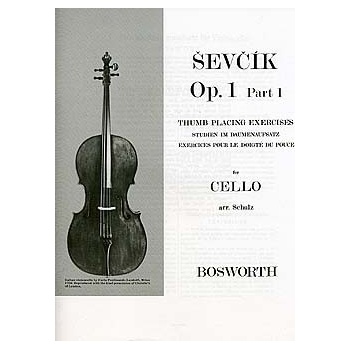 Bosworth Noty pro cello Thumb Placing Exercises for Cello Op.1 Part 1