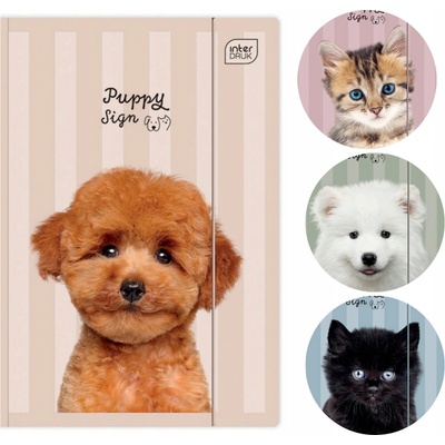 Interdruk ZÁLOŽKA NA GUMKU A4 PUPPY SIGN