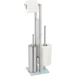 WENKO 25399100 - Четка за тоалетна RIVALTA 18x70 cm сребриста/бяла/черна (WE0164)