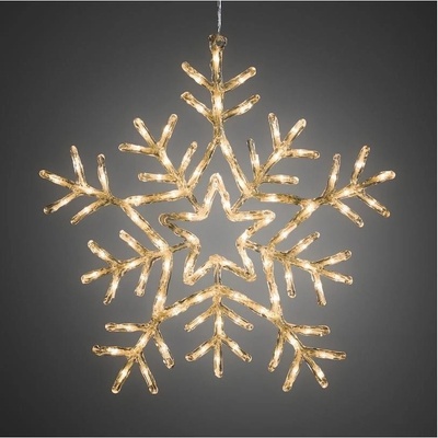 Sněhová vločka 4470-103 90 LED teplá bílá s 8-mi funkcemi průměr 58 cm