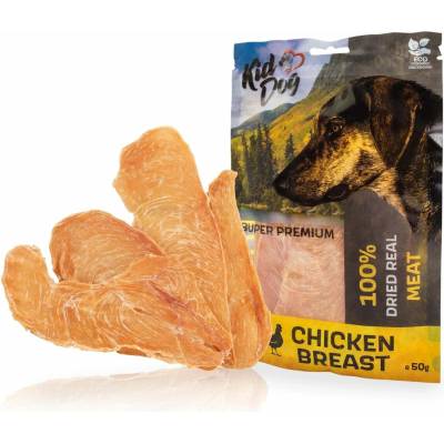 KidDog SUPER PREMIUM 100 % kuřecí prsa tenké plátky 50 g