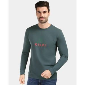 Kilpi Мъжка памучна тениска с дълъг ръкав Kilpi BASE-M Тъмно зелена Kilpi | Zelen | МЪЖЕ | L