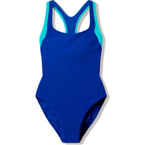 Speedo Дамски бански костюм Speedo Women's Colorblock Racerback Swimsuit - Night Watch / Aqua Breeze - размер 38 (EU) (150-6739-0213)