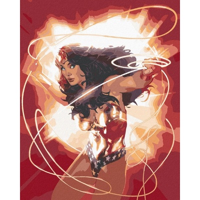 Zuty OhnIVá wonder woman 40 x 50 cm vypnuté plátno na rám 8596530193012