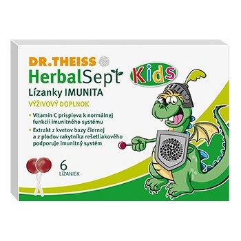 Dr.Theiss HerbalSept Kids Lízanky IMUNITA 6ks