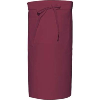 Link Kitchen Wear Kuchařská zástěra s kapsou X970T Bordeaux 100x70cm