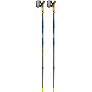 LEKI Щеки за нордик ходене Leki Traveller FX. One Carbon Nordic walking poles - Silvergray / Midnightblue Dark Metallic / Neon Yellow - размер 130 cm (526-0941-0115)