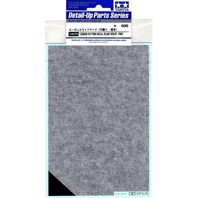 Tamiya CARBON PATTERN DECAL PLAIN WEAVE FINE 1:6/12/20/24