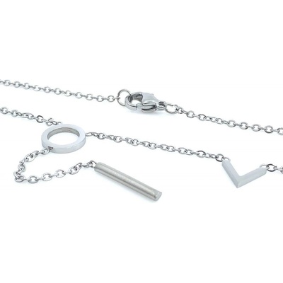 Jan Kos jewellery Řetízek s přívěskem z oceli 12118333