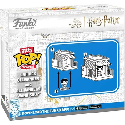 Funko Bitty Pop! Harry Potter Garrick Ollivander and Ollivanders Wand Shop