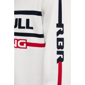 Red Bull Racing x Pepe Jeans Памучен пуловер KNITTED MOTO CREW (RM700011)