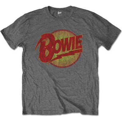 David Bowie Diamond Dogs Logo Charcoal Grey