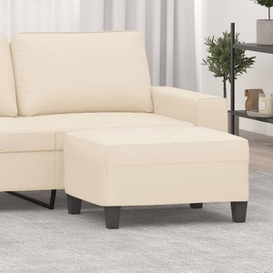 vidaXL Табуретка, бежова, 70x55x41 см, плат микрофибър (349366)