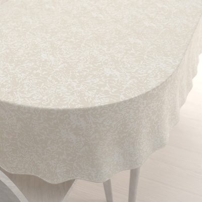 Biante Teflónový oválny obrus TF-033 Venezia smotanový 140x180cm