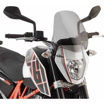 Kappa 245AK přední plexi zatmavené 33,5 x 29 cm (výška x šířka) KTM DUKE 690 (12-19), SUZUKI GSR 600 (06-11), YAMAHA MT 03 660 (06-14)