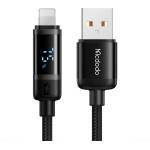 Mcdodo Кабел BAT Series - Mcdodo (CA-5000) - USB-A → Lightning, цифров дисплей, 1.2m - Черен