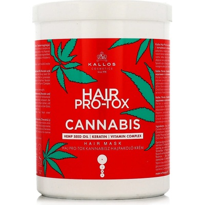 Kallos Hair Pro-Tox Cannabis maska na vlasy s konopným olejem a keratinem 1000 ml
