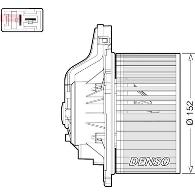 vnitřní ventilátor DENSO DEA41015