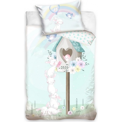 Carbotex obliečky Zajačiky 100 x 135 cm