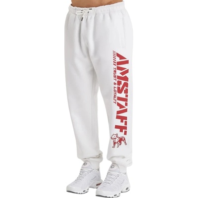 Amstaff Logo 2.0 white red