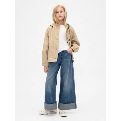 GAP Dětské džíny Wide Leg Baggy Modrá