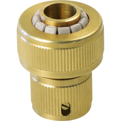 EXTOL PREMIUM Rýchlospojka na hadicu mosadzná, 3/4'', STOP ventil, mosadz, EXTOL PREMIUM 8876004