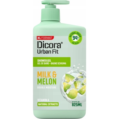 DICORA Sprchový gél s vitamínom A MILK & MELON 825 ml