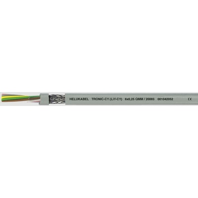 Helu 16028-500 dátový kábel LiYCY 4 x 0.75 mm² sivá 500 m