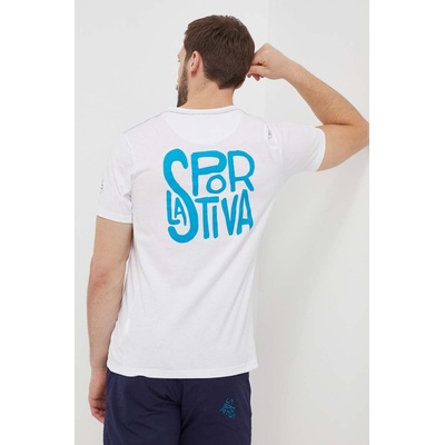 La Sportiva Тениска LA Sportiva Back Logo в бяло с принт F04000000 (F04000000)