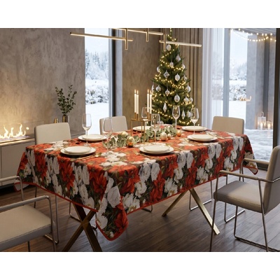 Mybesthome Vánoční ubrus NATALE SPLASH II. 140x230 cm