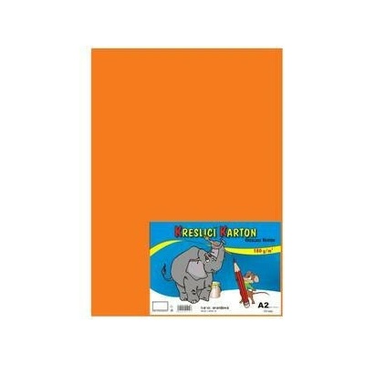 Kreslící karton A2/180g 10 listů oranžový