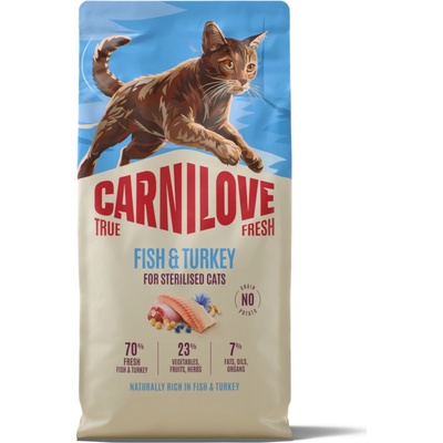 Carnilove True Fresh Adult Sterilised s rybou a krůtou 2 x 6 kg