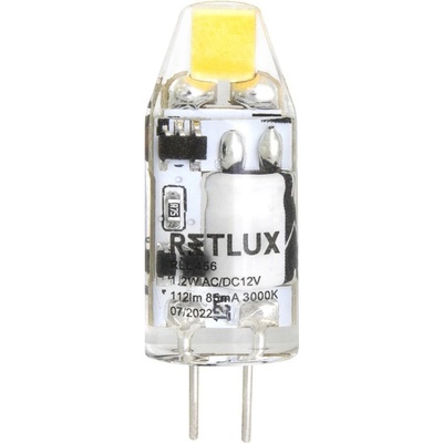 Retlux RLL 456 LED žárovka JC 1,2W G4 teplá bílá